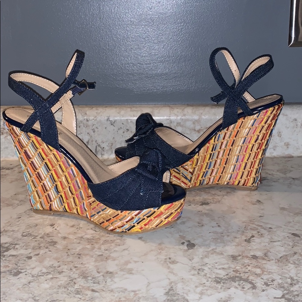 Charming Charlie Wedges Size 8